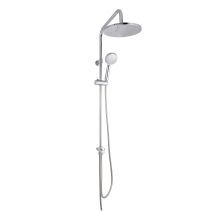 Combiné barre de douche et douchette Rounda inox chromé - INVENTIV